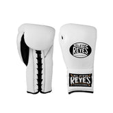 Cleto Reyes Traditional Training Gloves – White | Handcrafted Mexican Leather Lace-Up Boxing Gloves