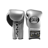 Cleto Reyes Traditional Training Gloves – Silver Bullet | Handcrafted Mexican Leather Lace-Up Boxing Gloves