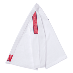 A&P BRP Herringbone Classic Gi White Black Pearl Weave Jiu Jitsu Kimono