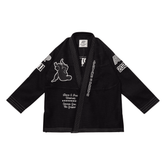 BJJ Gi Albino & Preto Batch 102 University Black Jiu Jitsu Kimono