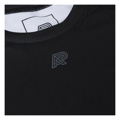 Albino & Preto Thaqafa LS Rash Guard Black BJJ Training Top