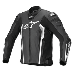 Alpinestars Missile V2 Leather Jacket Black CE Armor Racing Motorcycle Jacket