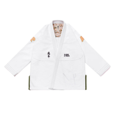 Kids BJJ Gi Albino & Preto Batch 110 Year of the Tiger White Jiu Jitsu Kimono