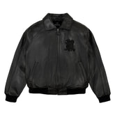 Handmade Men’s Iconic Avirex Leather Jacket Black Leather Bomber Jacket Aviator Style