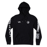 BJJ NoGI RVCA x Shoyoroll Defer Vaxsyr BJJ Hoodie - Black Fleece 300 GSM Premium BJJ Apparel