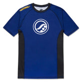 BJJ NoGI Shoyoroll 2022 Ranked Rash Guard SS Blue