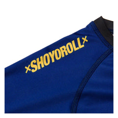 BJJ NoGI Shoyoroll 2022 Ranked Rash Guard SS Blue