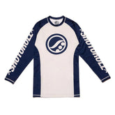 BJJ NoGI Shoyoroll Comp Edition 20.3 Rash Guard LS White
