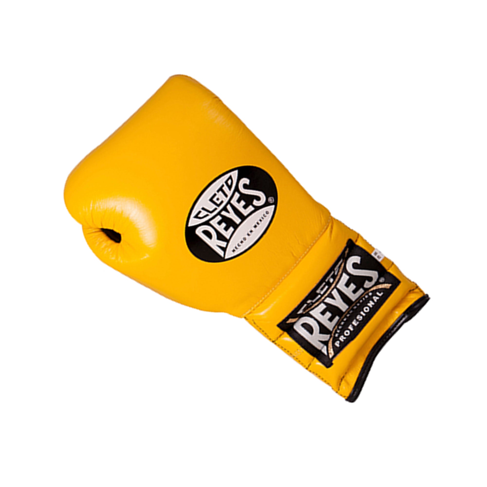 Cleto Reyes Traditional Training Gloves – Brilliant Yellow | Handcrafted Mexican Leather Lace-Up Boxing Gloves