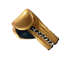 Cleto Reyes Traditional Training Gloves – Solid Gold | Handcrafted Mexican Leather Lace-Up Boxing Gloves
