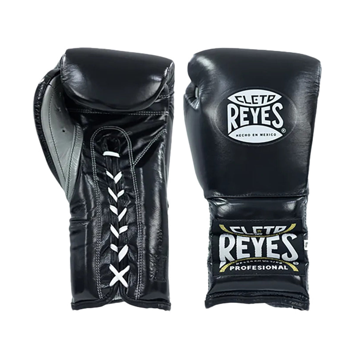 Cleto Reyes Traditional Training Gloves – Black | Handcrafted Mexican Leather Lace-Up Boxing Gloves