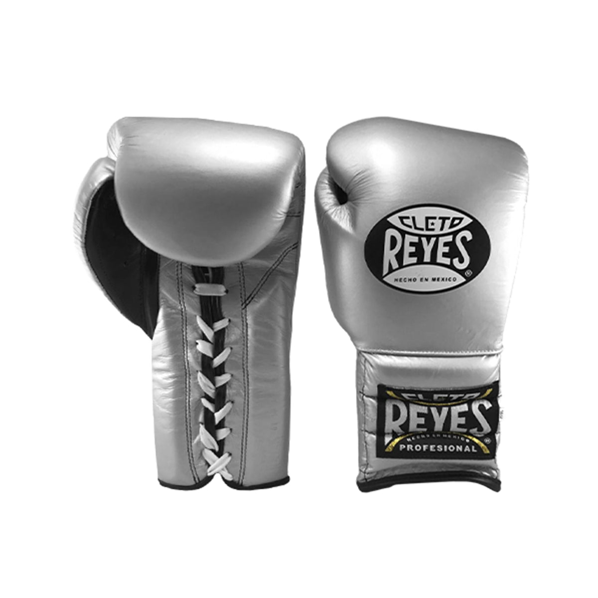 Cleto Reyes Traditional Training Gloves – Silver Bullet | Handcrafted Mexican Leather Lace-Up Boxing Gloves