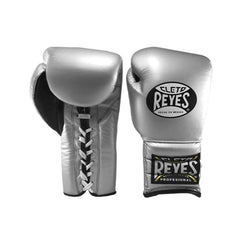 Cleto Reyes Traditional Training Gloves – Silver Bullet | Handcrafted Mexican Leather Lace-Up Boxing Gloves
