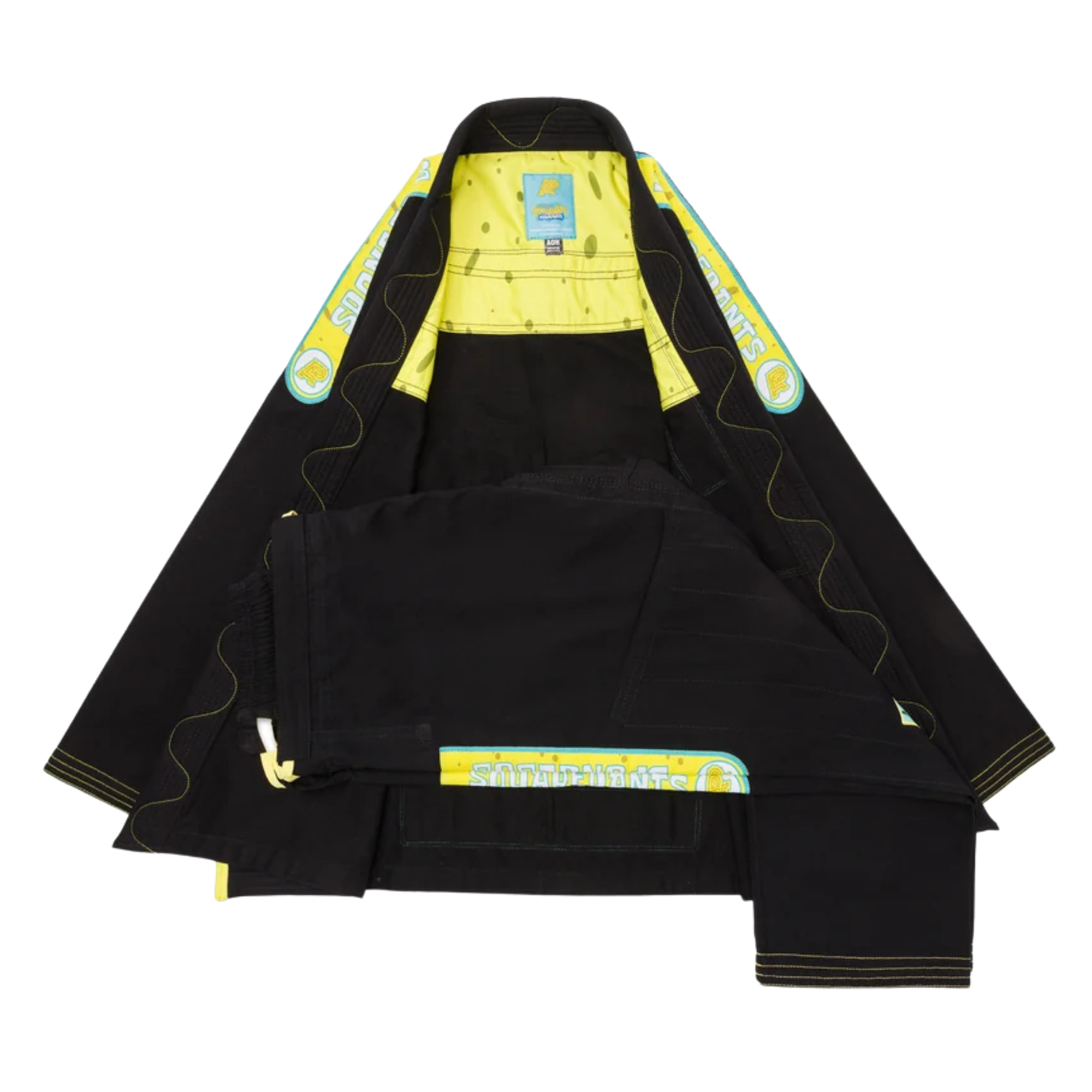 A&P x SpongeBob 2 Adult BJJ Gi Black Jiu Jitsu Kimono 450 GSM