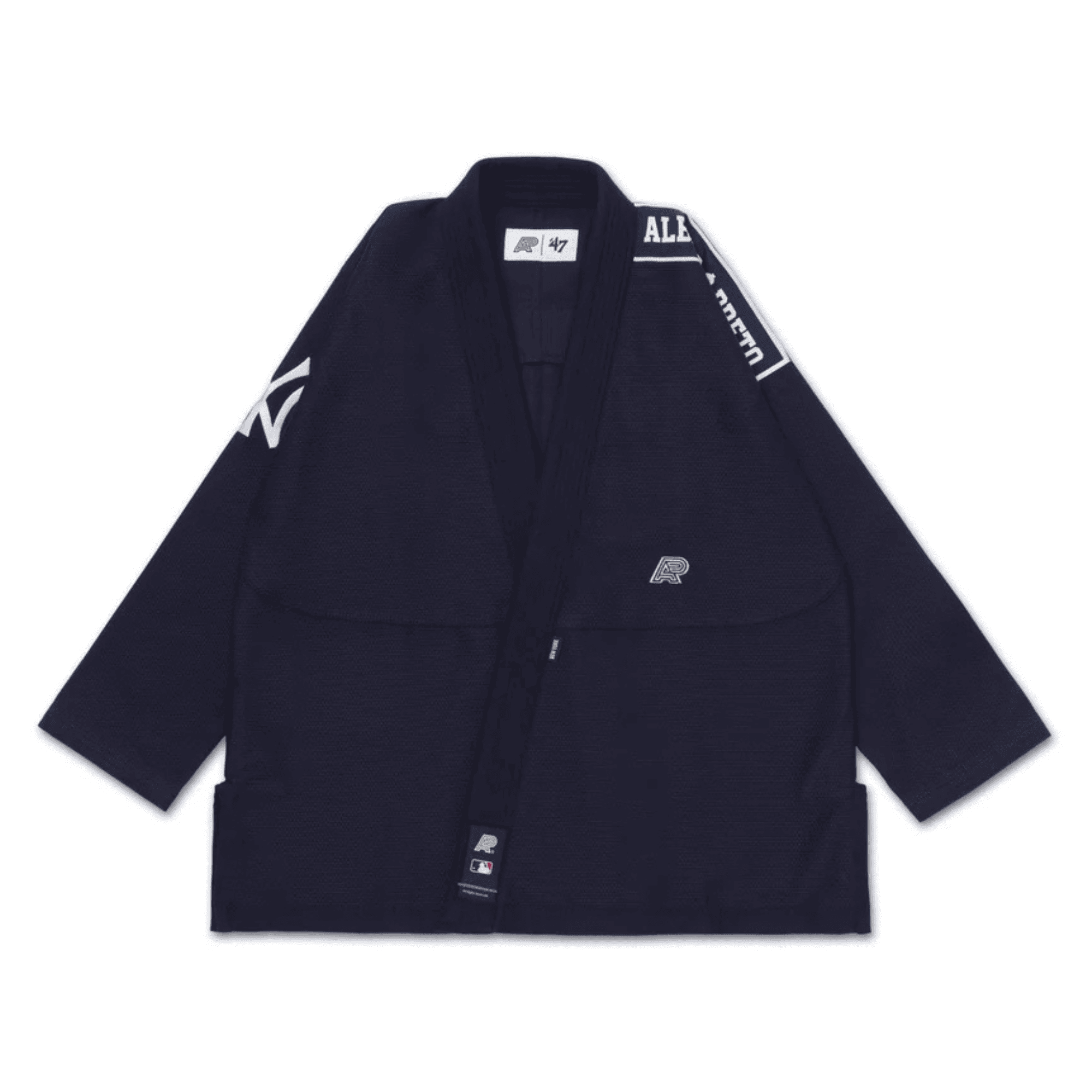 Albino Preto A&P x Yankees MLB 47 BJJ Gi Navy Pearl Weave Kimono