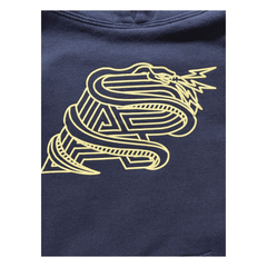 Albino & Preto A&P Snake Logo Hoodie Black Fleece Pullover