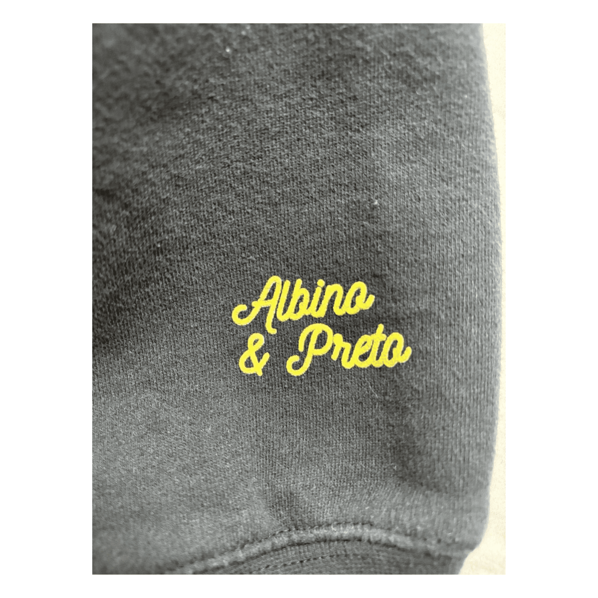 Albino & Preto A&P Snake Logo Hoodie Black Fleece Pullover