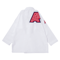 A&P BRP Herringbone Classic Gi White Black Pearl Weave Jiu Jitsu Kimono