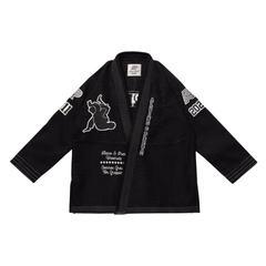 BJJ Gi Albino & Preto Batch 102 University Black Jiu Jitsu Kimono