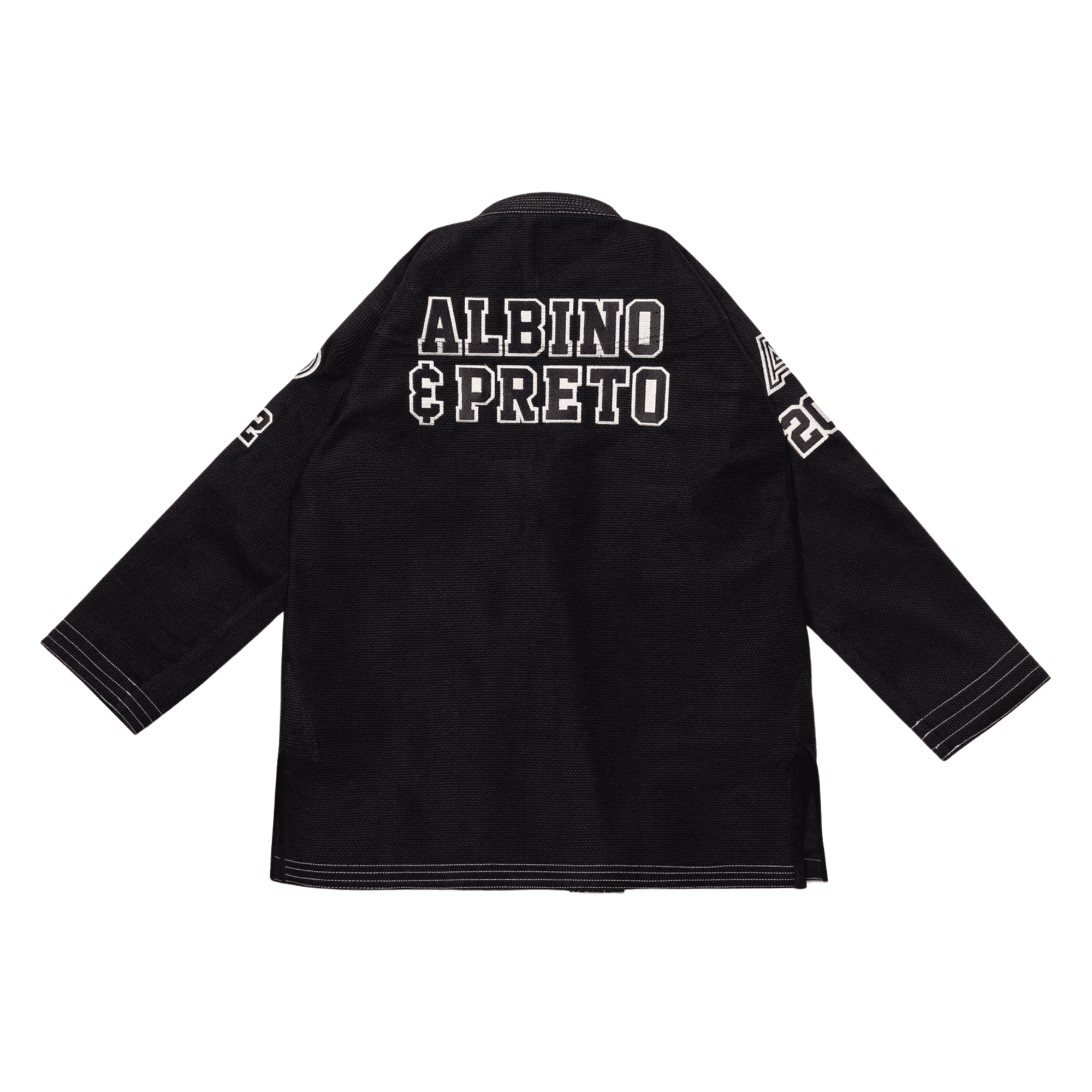BJJ Gi Albino & Preto Batch 102 University Black Jiu Jitsu Kimono