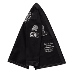 BJJ Gi Albino & Preto Batch 102 University Black Jiu Jitsu Kimono