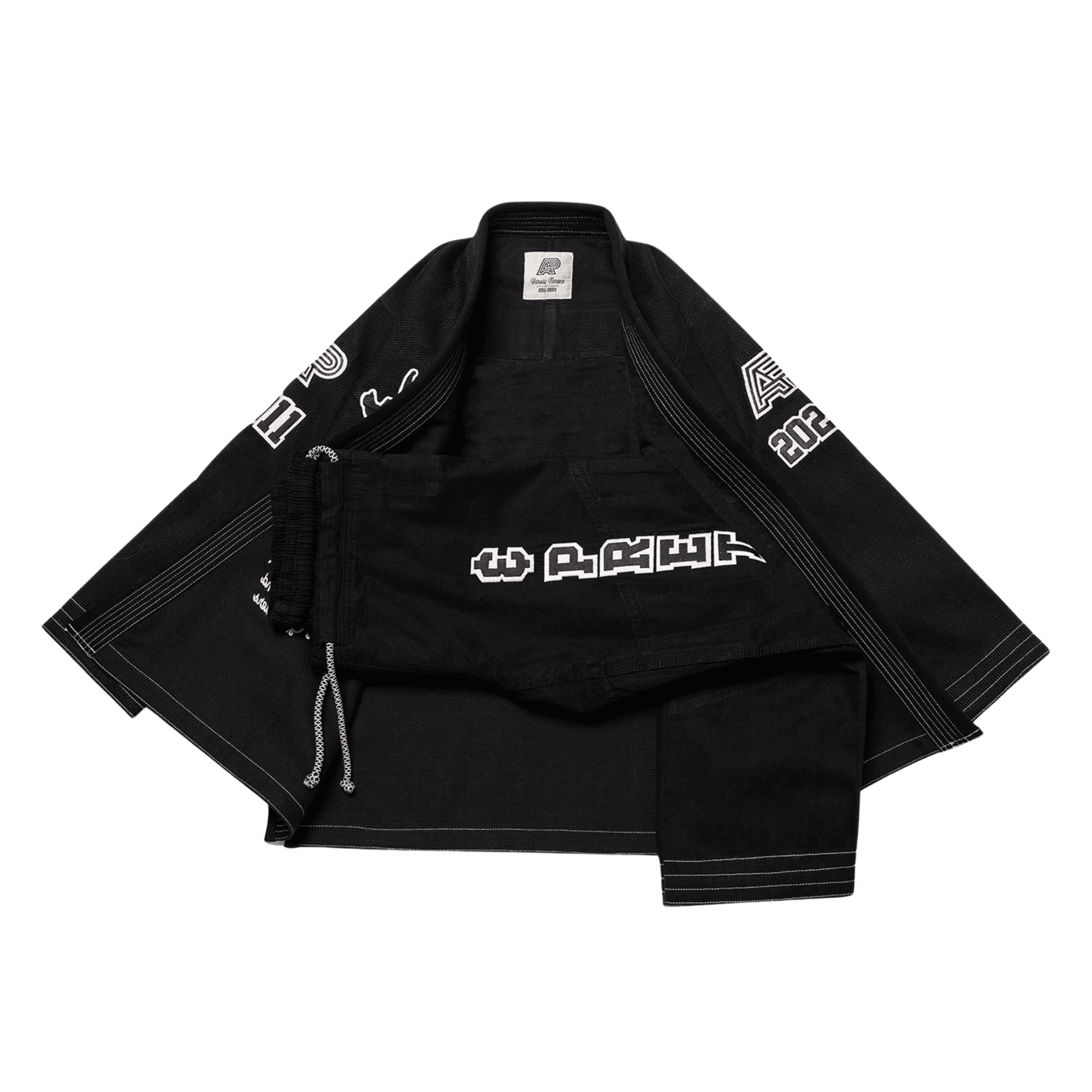 BJJ Gi Albino & Preto Batch 102 University Black Jiu Jitsu Kimono
