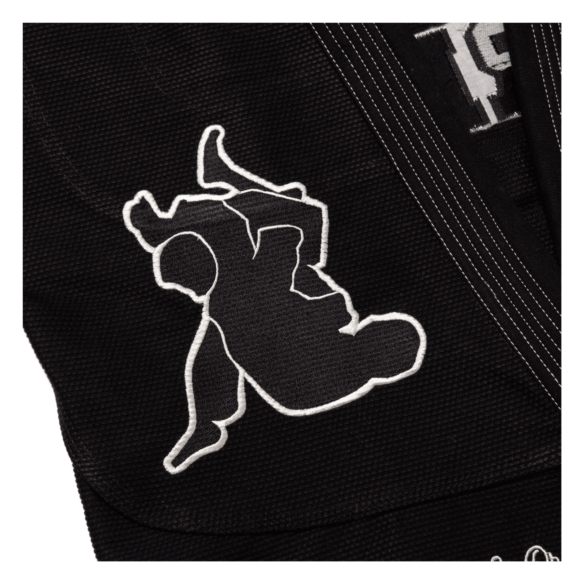 BJJ Gi Albino & Preto Batch 102 University Black Jiu Jitsu Kimono