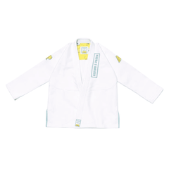 A&P Batch #73 SpongeBob Kids Gi White Pearl Weave Jiu Jitsu Kimono