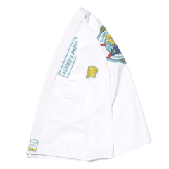 A&P Batch #73 SpongeBob Kids Gi White Pearl Weave Jiu Jitsu Kimono