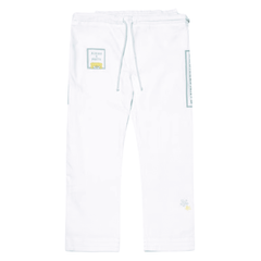 A&P Batch #73 SpongeBob Kids Gi White Pearl Weave Jiu Jitsu Kimono