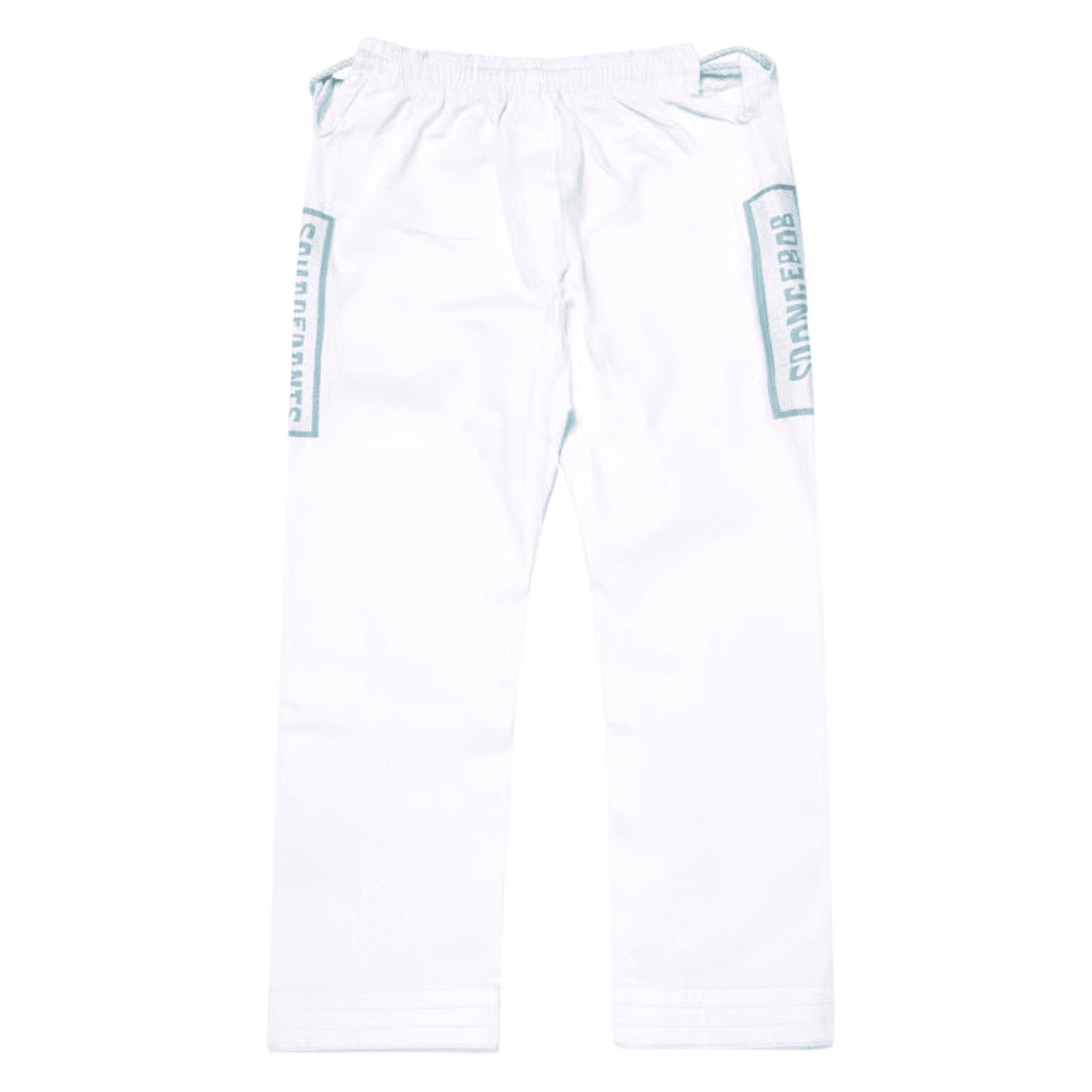 A&P Batch #73 SpongeBob Kids Gi White Pearl Weave Jiu Jitsu Kimono