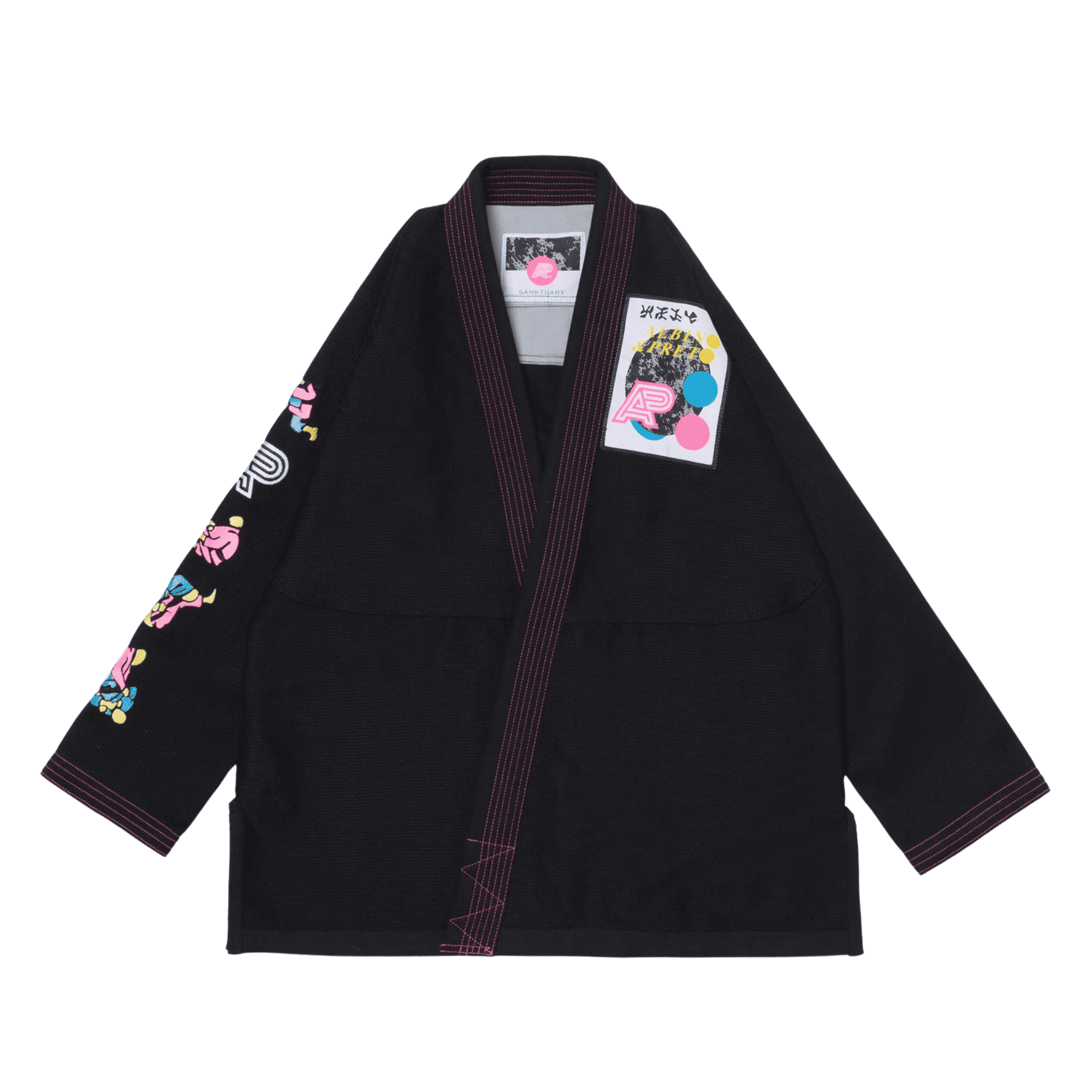 Albino Preto A&P Sanktuary BJJ Gi Pearl Weave Jiu Jitsu Kimono