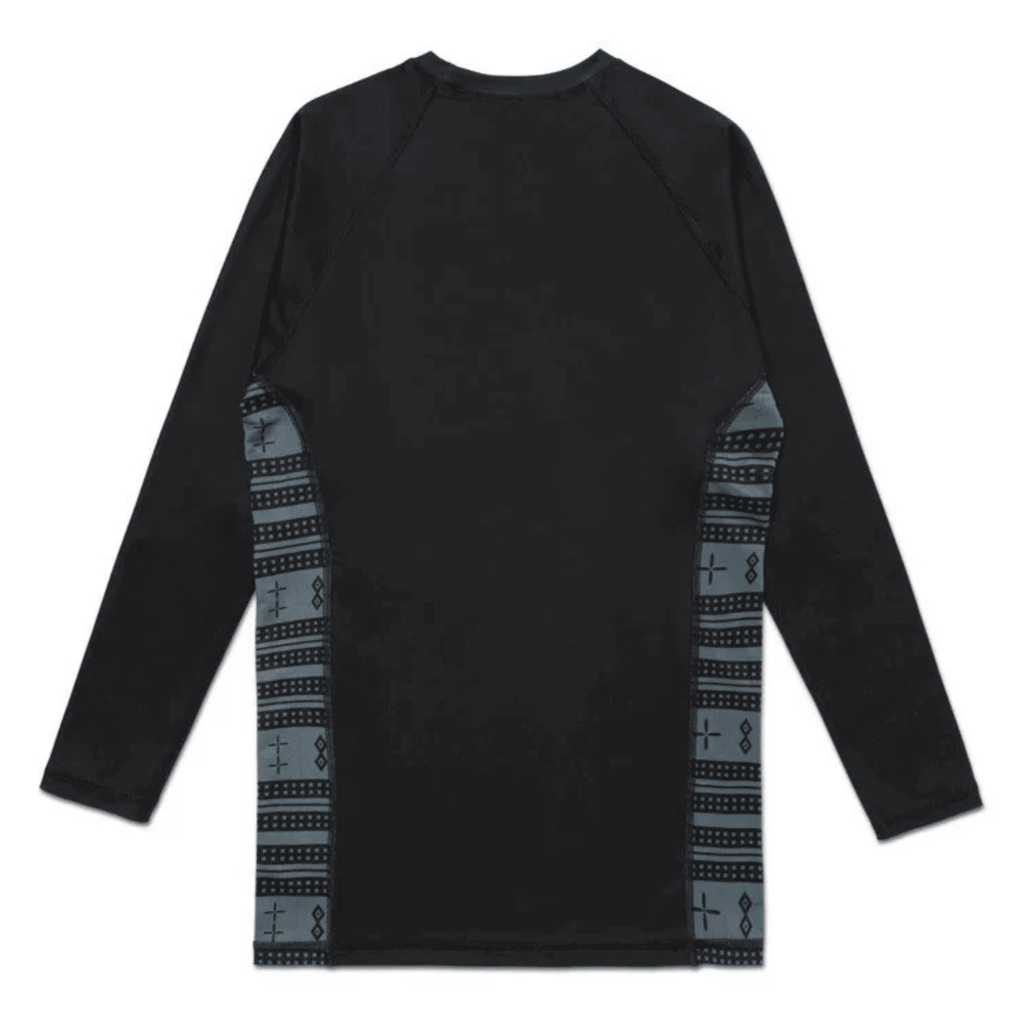 Albino & Preto Thaqafa LS Rash Guard Black BJJ Training Top