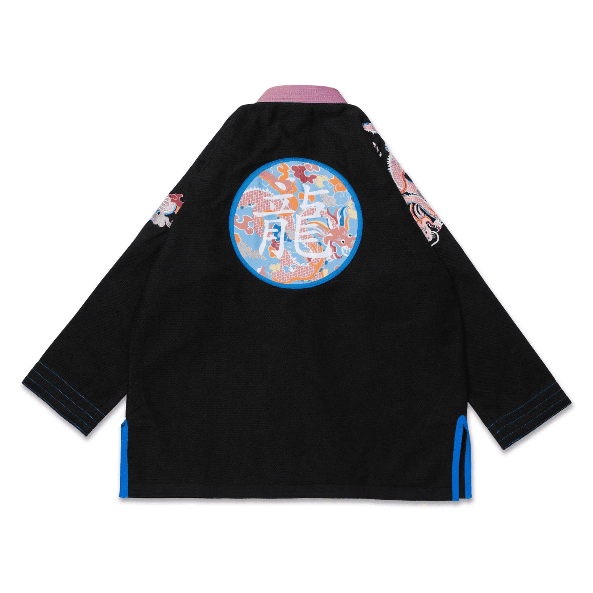 Albino & Preto Year of the Dragon BJJ Gi Black Pearl Weave Jiu Jitsu Kimono