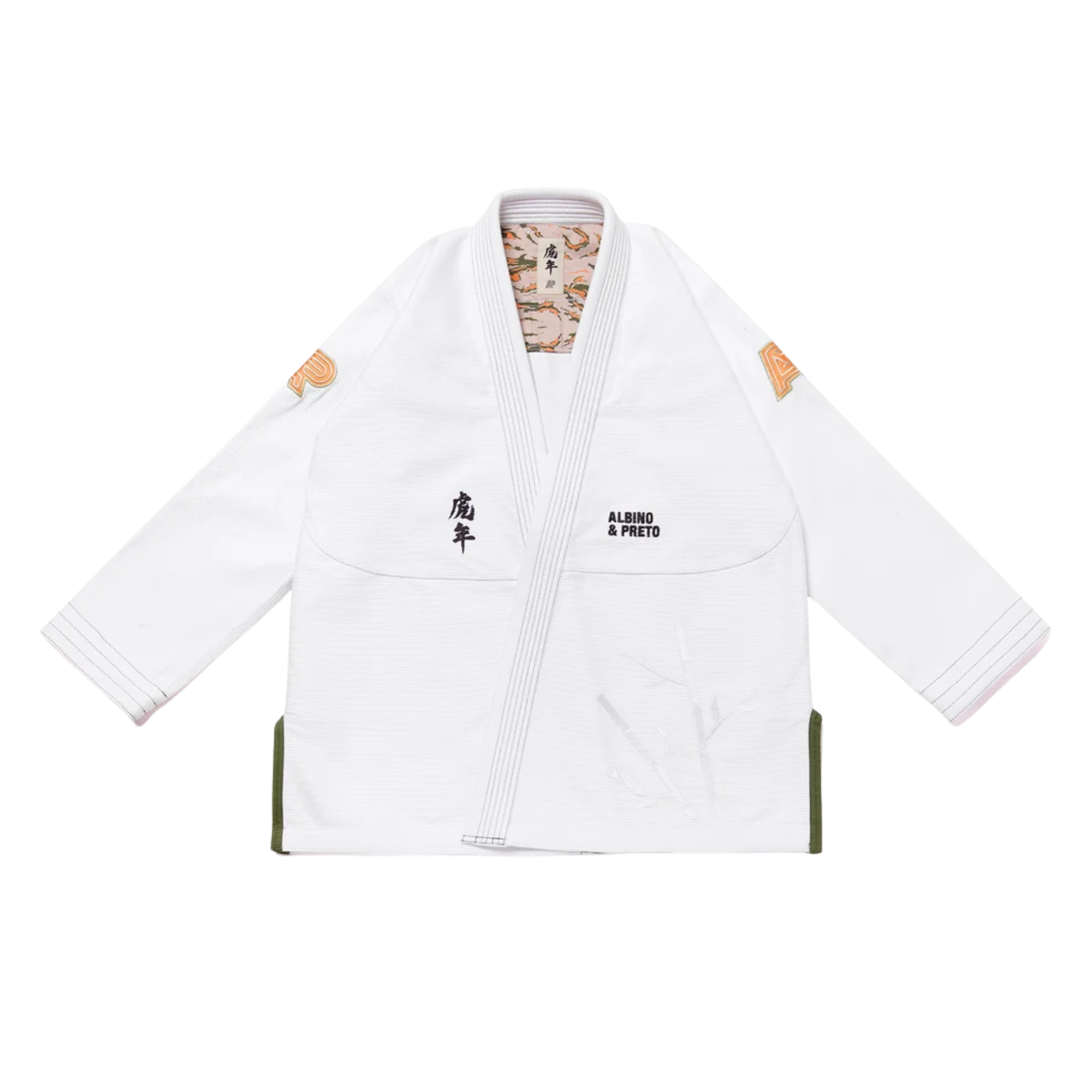 Albino & Preto Batch 110 Year of the Tiger White BJJ Gi with Bag