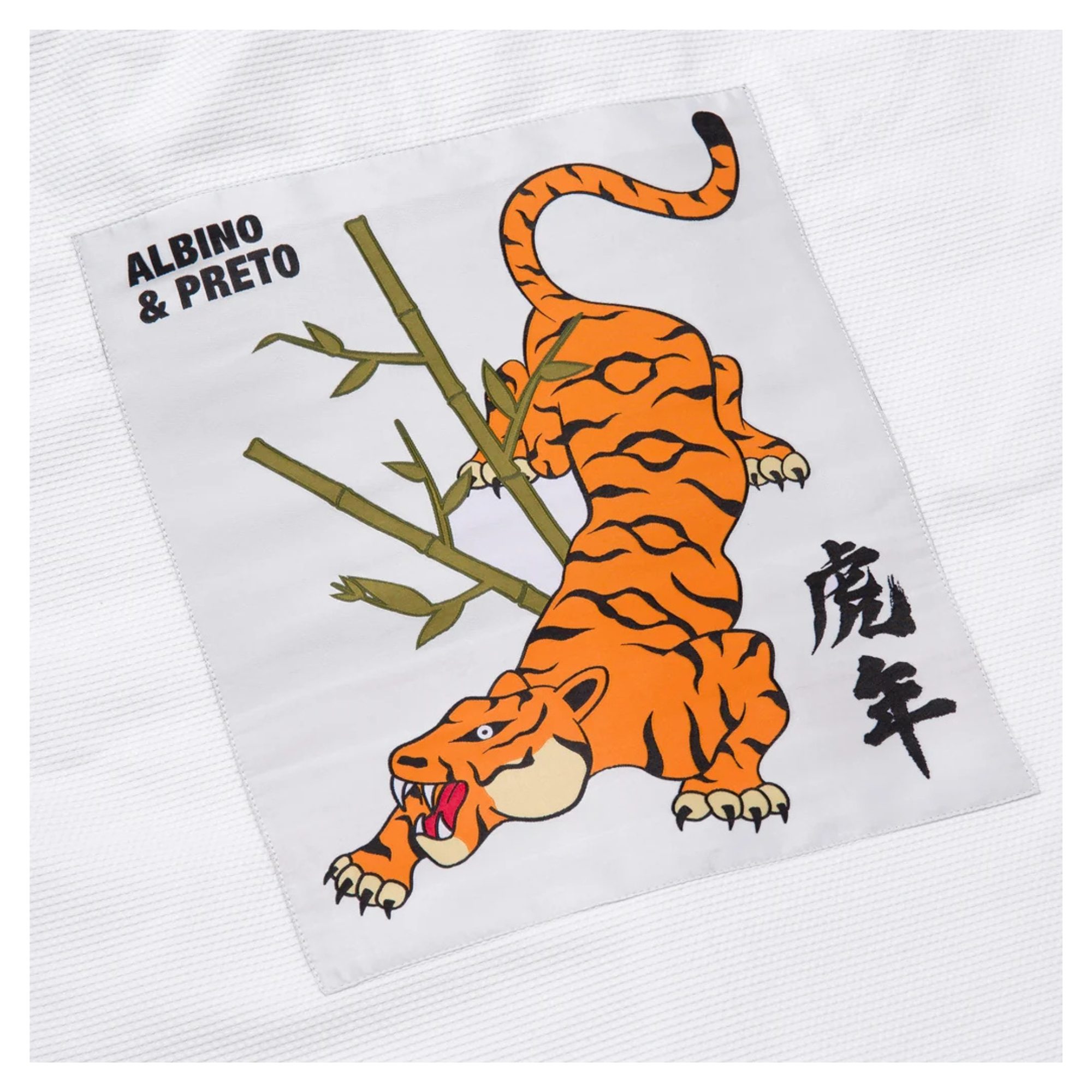 Albino & Preto Batch 110 Year of the Tiger White BJJ Gi with Bag