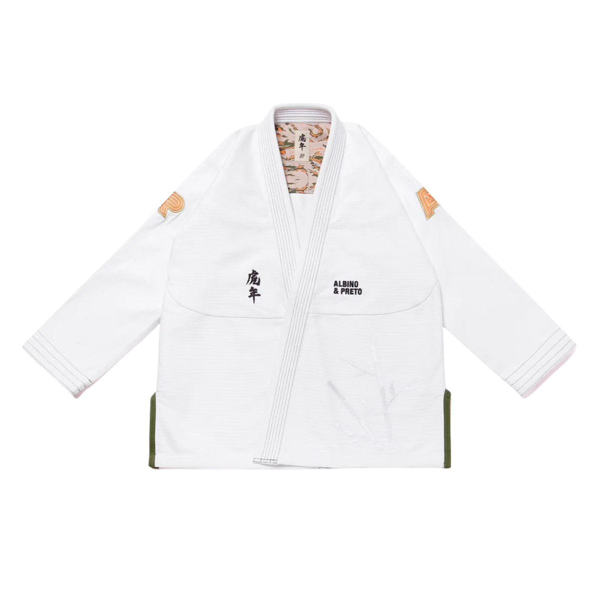 Albino & Preto Batch 110 Year of the Tiger White BJJ Gi with Bag