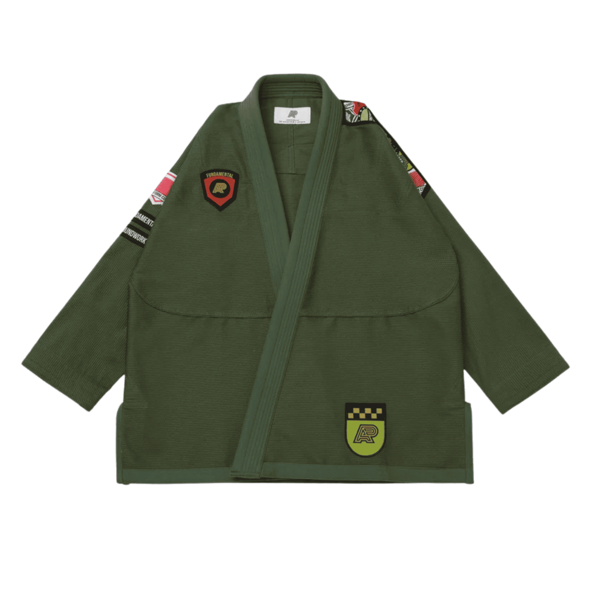 A&P Fundamental BJJ Gi Olive Pearl Weave Jiu Jitsu Kimono