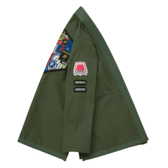 A&P Fundamental BJJ Gi Olive Pearl Weave Jiu Jitsu Kimono