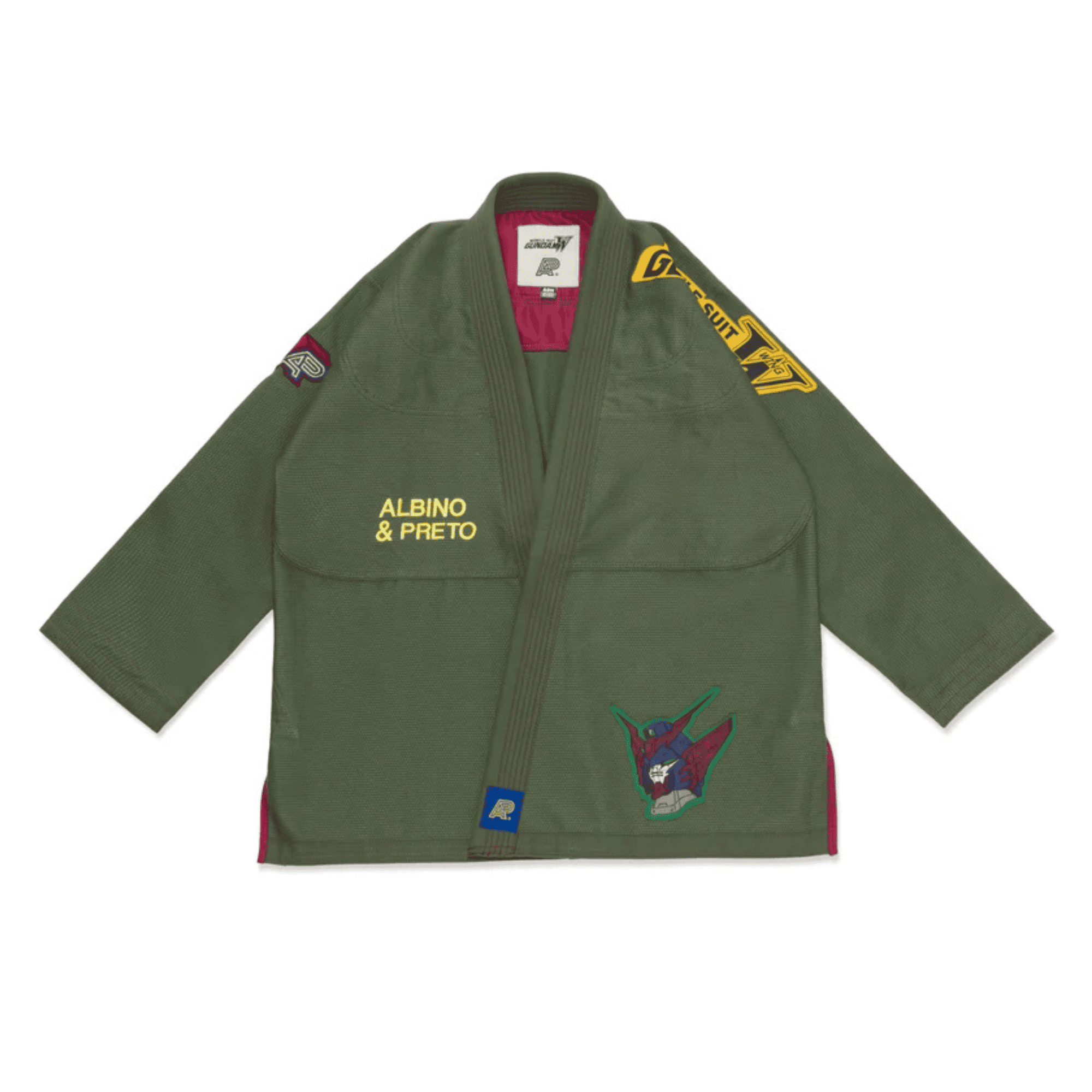 A&P x Gundam Epyon BJJ Gi Olive Pearl Weave Jiu Jitsu Kimono