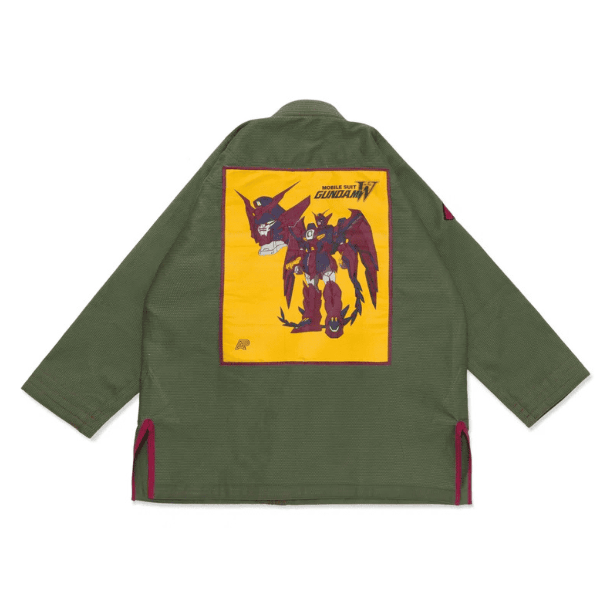 A&P x Gundam Epyon BJJ Gi Olive Pearl Weave Jiu Jitsu Kimono