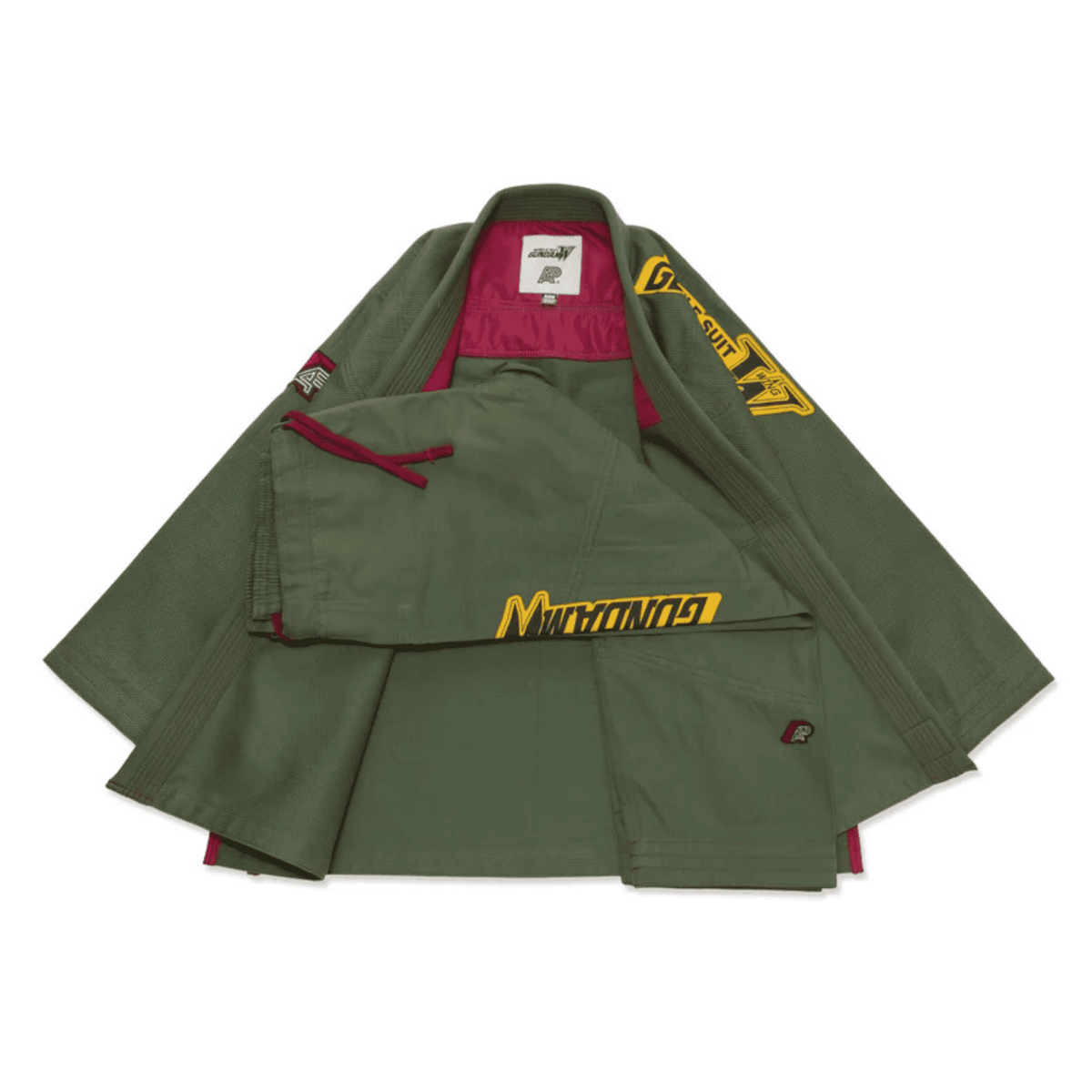 A&P x Gundam Epyon Kids BJJ Gi Olive Jiu Jitsu Kimono 450 GSM