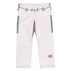 A&P Batch 7 Grey Skies BJJ Gi White Grey Pearl Weave Kimono