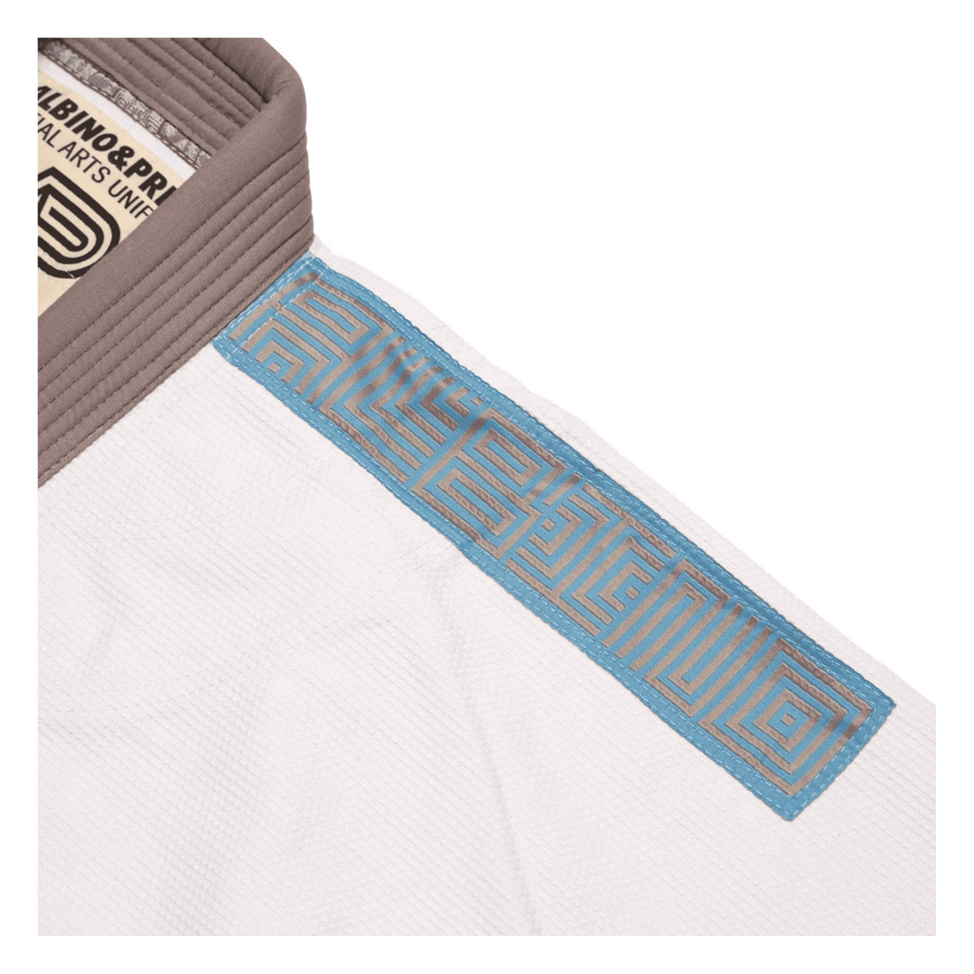 A&P Batch 7 Grey Skies BJJ Gi White Grey Pearl Weave Kimono