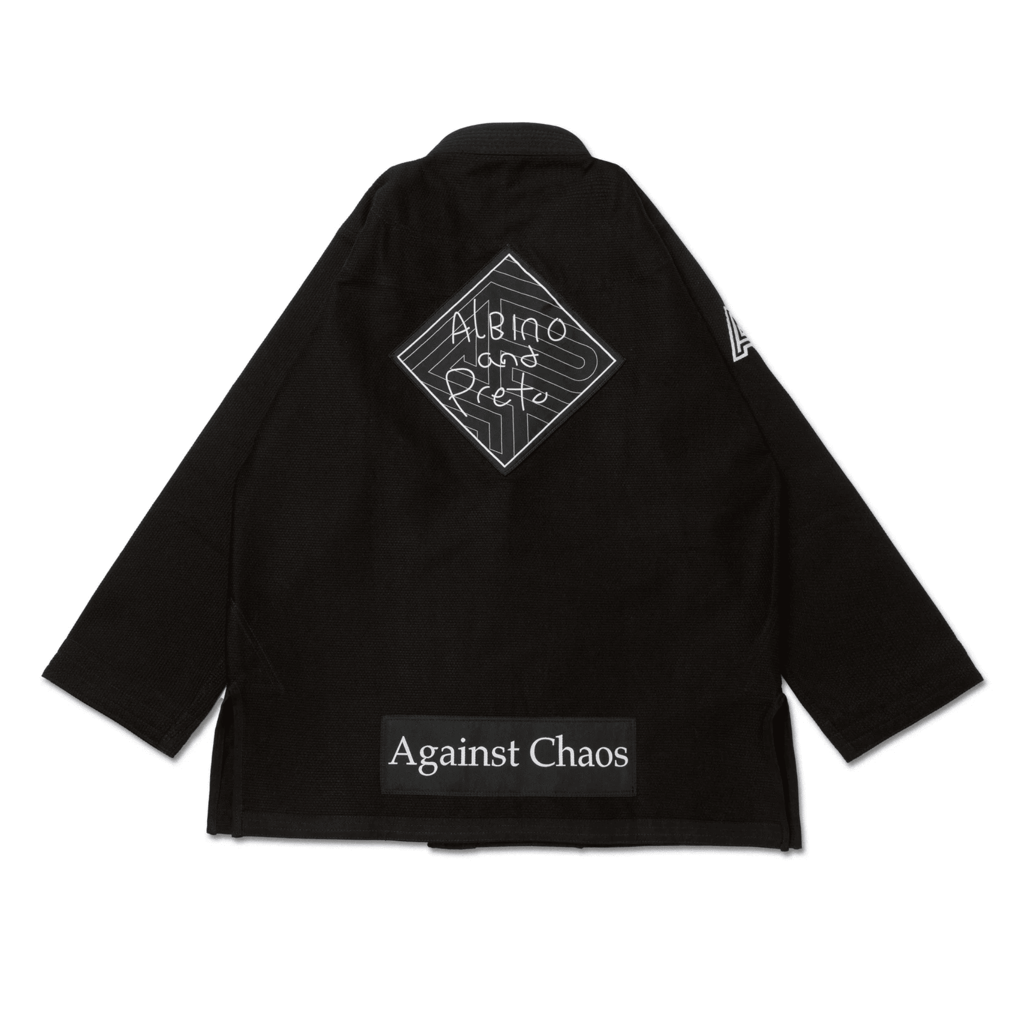 Albino & Preto TSWT BJJ Gi White Black Pearl Weave Kimono Uniform