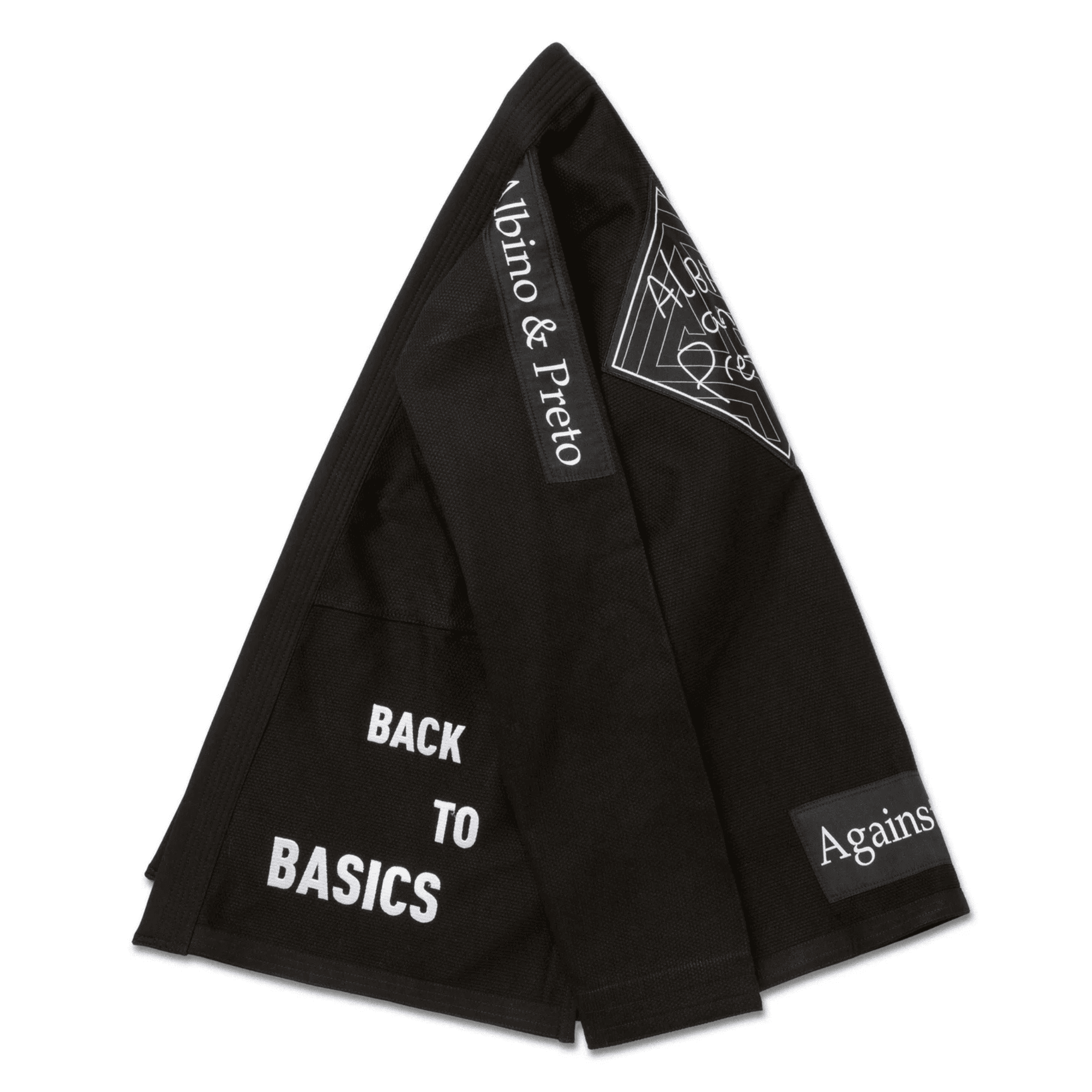 Albino & Preto TSWT BJJ Gi White Black Pearl Weave Kimono Uniform