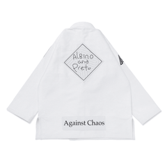 Albino & Preto TSWT BJJ Gi White Black Pearl Weave Kimono Uniform