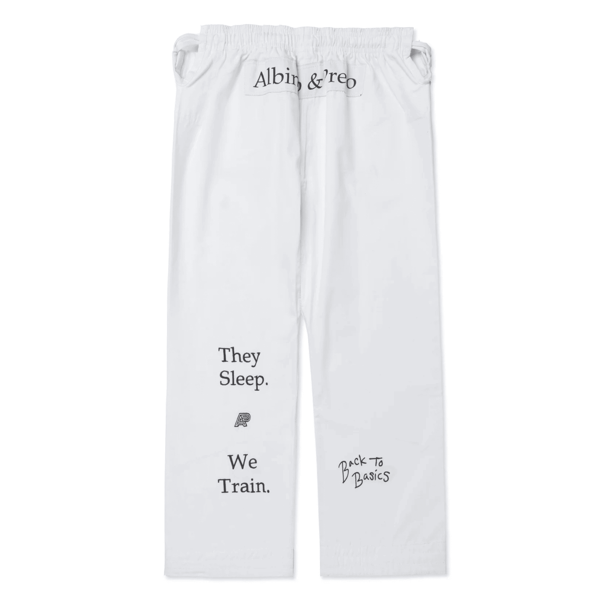 Albino & Preto TSWT BJJ Gi White Black Pearl Weave Kimono Uniform