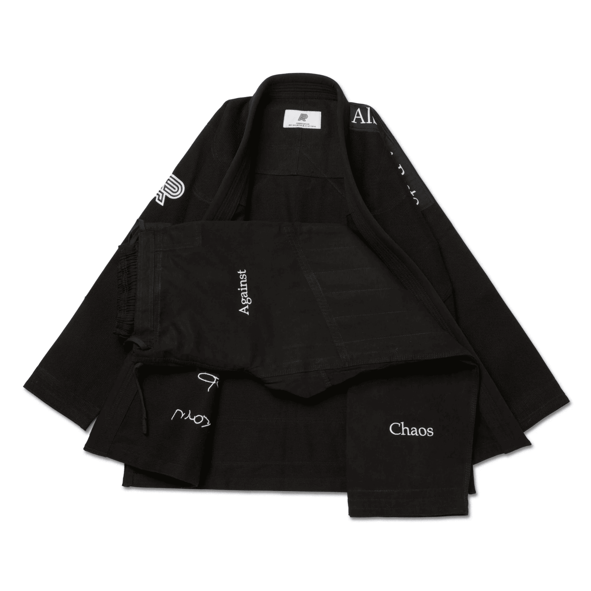 Albino & Preto TSWT BJJ Gi White Black Pearl Weave Kimono Uniform
