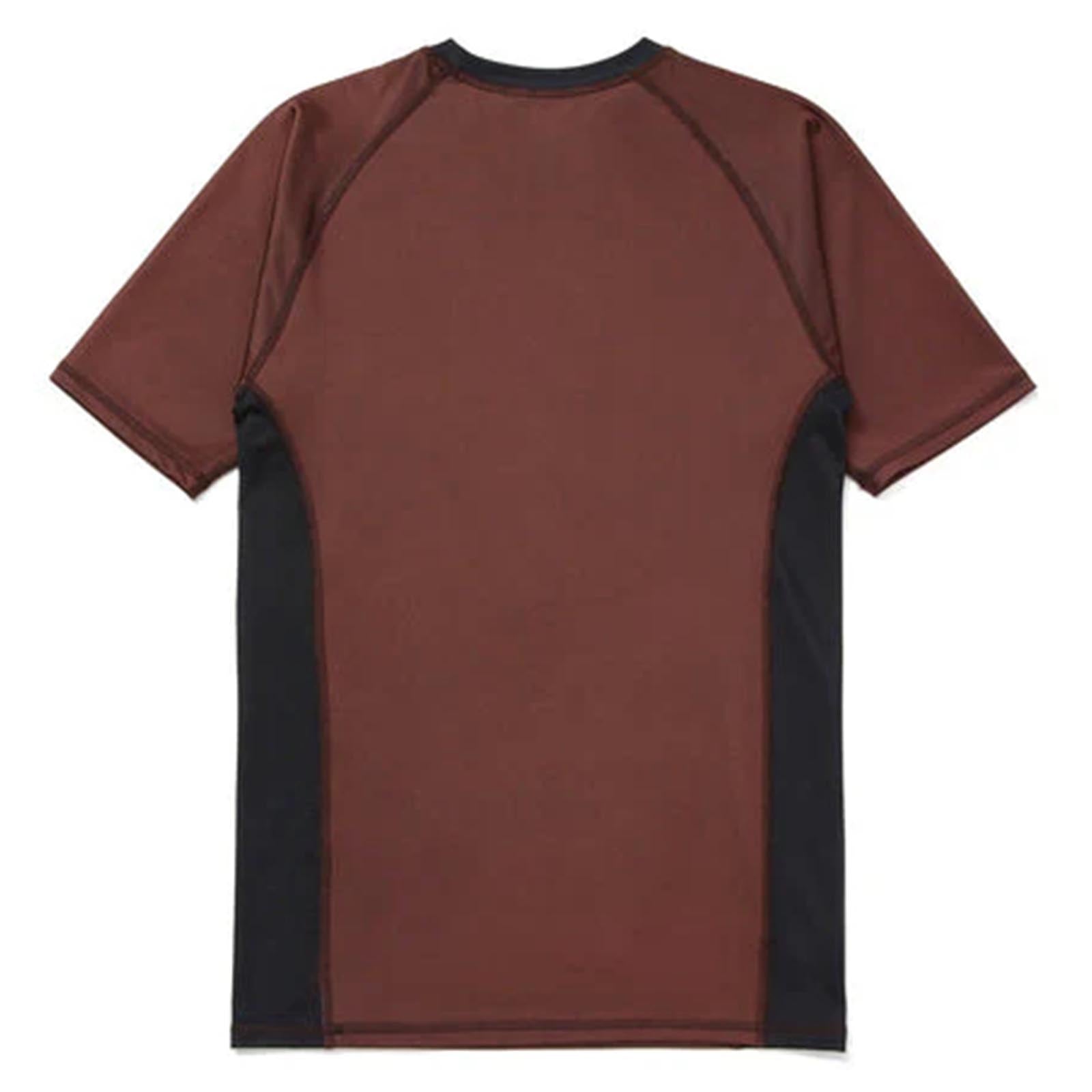 BJJ NoGI Shoyoroll 2022 Ranked Rash Guard SS Brown